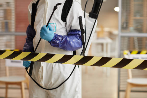 Professional Blood Cleanup technician working in Pelsor, AR